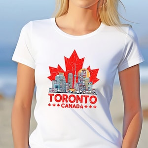 Toronto Shirt, Kanada T-Shirt, kanadisches Tshirt, Ahornblatt T-Shirt, Kanada Geschenk, kanadisches Hemd, Reise Toronto T-Shirt, Reisegeschenke, Kanada Familie