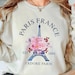Paris Eiffelturm Sweatshirt - Französische Souvenirs Design | Rosa J'Adore Paris Print | Für Damen & Herren