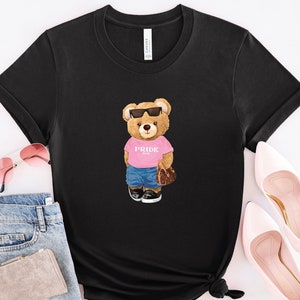 Pride Shirt LGBTQ Tshirt Gay Shirt Bear Tee Teddy Bear Pride T-shirt Gay Pride Tshirt Proud Ally Shirt Lesbian Gifts Transgender Equality