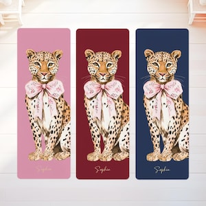 Personalized Leopard Yoga Mat, Custom Cheetah Yoga Mat, Customized Name Yoga Mat Women, Suade Yoga Mat | Non-Slip, Comfort, Extra Stability