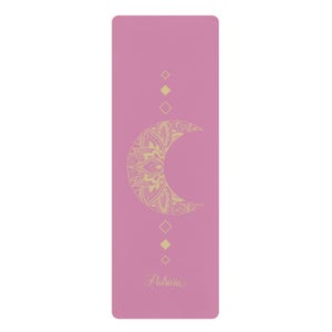 Customized Yoga Mat, Moon Gym Mat, Personalized Pirates Gift, Custom Meditation Mats, Fitness, Stretch | Non-Slip, Comfort, Extra Stability