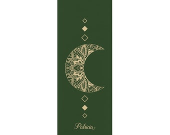 Customized Yoga Mat, Moon Gym Mat, Personalized Pirates Gift, Custom Meditation Mats, Fitness, Stretch | Non-Slip, Comfort, Extra Stability