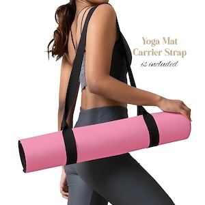 Personalized Yoga Mat Lotus Yoga Mat Custom Name Yoga Mat Customized Gift Fitness Mat Gym Gifts Women | Non-Slip, Comfort, Extra Stability