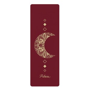 Customized Yoga Mat, Moon Gym Mat, Personalized Pirates Gift, Custom Meditation Mats, Fitness, Stretch | Non-Slip, Comfort, Extra Stability