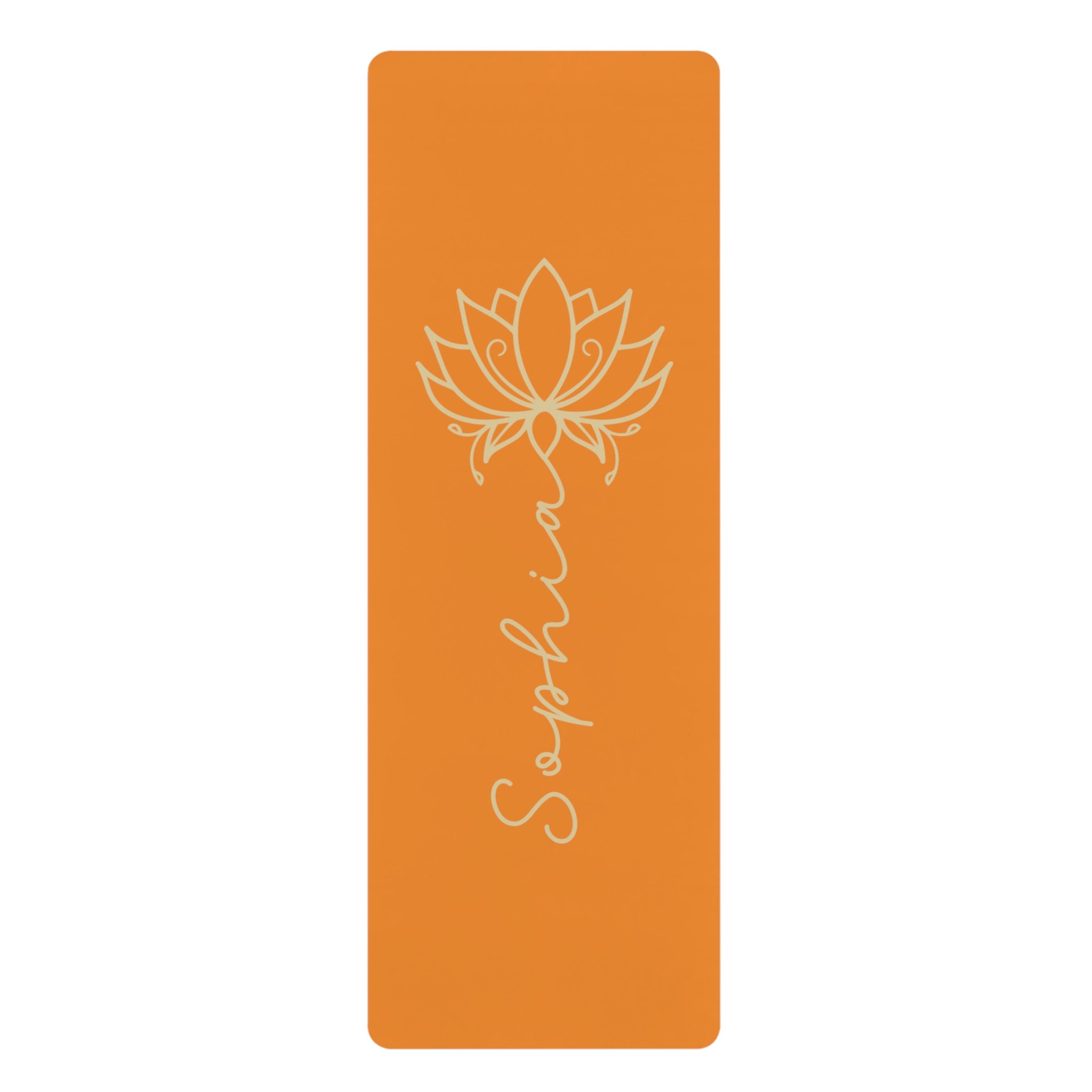 Personalized Yoga Mat Lotus Yoga Mat Custom Name Yoga Mat Customized