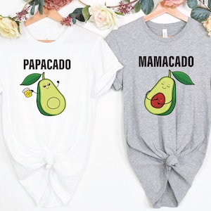 Mamacado Shirt Papacado Tshirt Pregnant Gifts Baby Shower Gift Pregnancy Announcement Gifts New Mom Tee Family Matching Shirt Baby Cute Gift