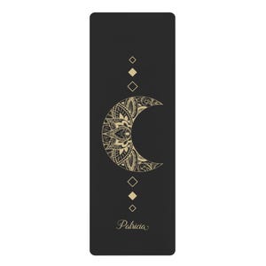 Customized Yoga Mat, Moon Gym Mat, Personalized Pirates Gift, Custom Meditation Mats, Fitness, Stretch | Non-Slip, Comfort, Extra Stability
