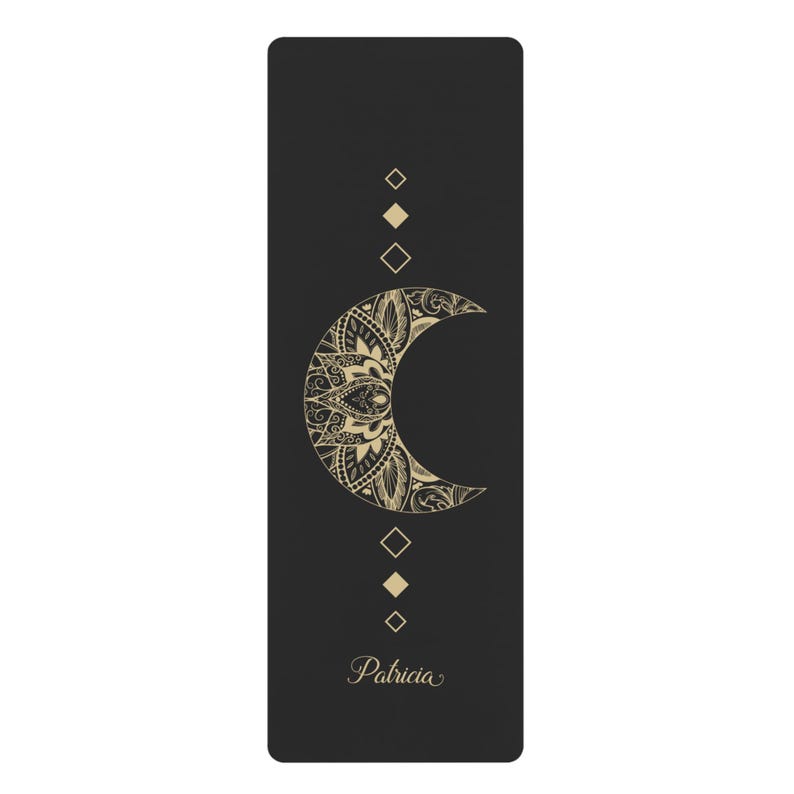 Customized Yoga Mat, Moon Gym Mat, Personalized Pirates Gift, Custom Meditation Mats, Fitness, Stretch | Non-Slip, Comfort, Extra Stability