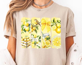 Lemon Shirt: Summer Graphic Tee - Fruits Design