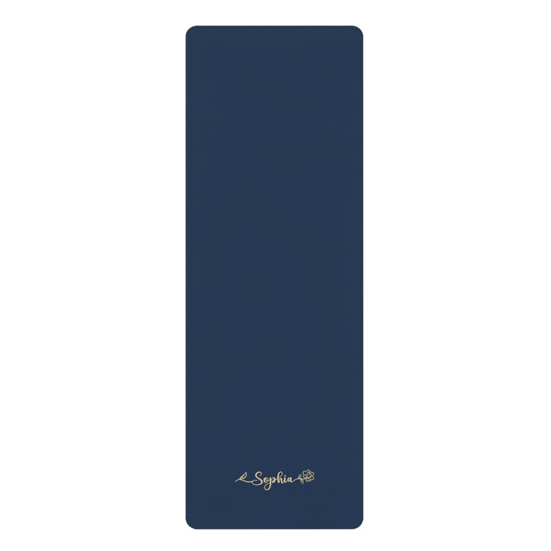 Personalized Yoga Mat Flower Yoga Mat Custom Name Yoga Mat Customized