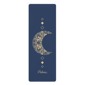 Customized Yoga Mat, Moon Gym Mat, Personalized Pirates Gift, Custom Meditation Mats, Fitness, Stretch | Non-Slip, Comfort, Extra Stability