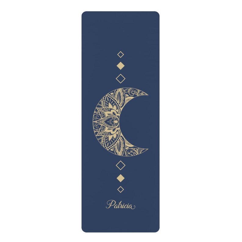 Customized Yoga Mat, Moon Gym Mat, Personalized Pirates Gift, Custom Meditation Mats, Fitness, Stretch | Non-Slip, Comfort, Extra Stability