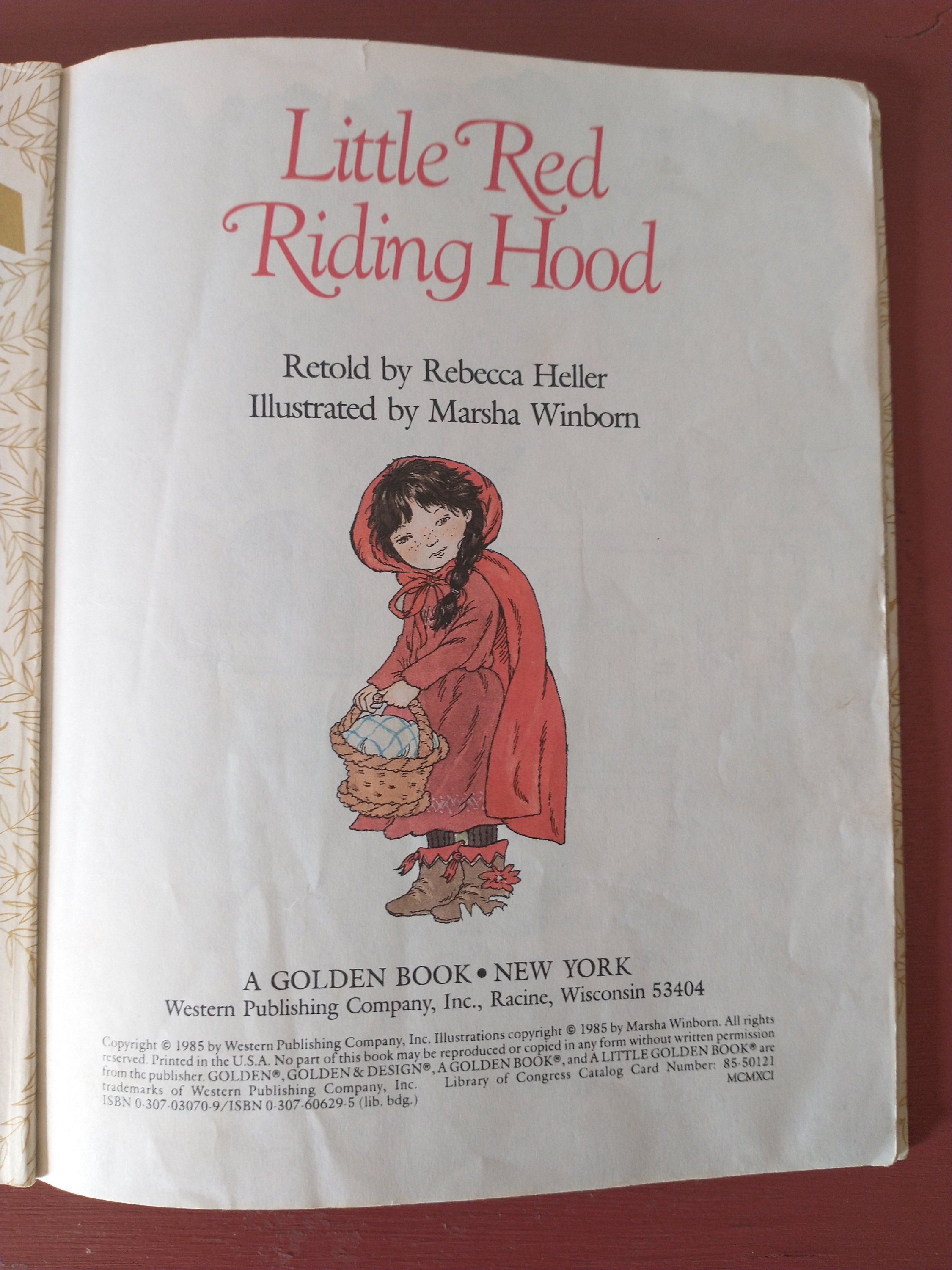 Little Red Riding Hood (1985 Little Golden Book) - Etsy
