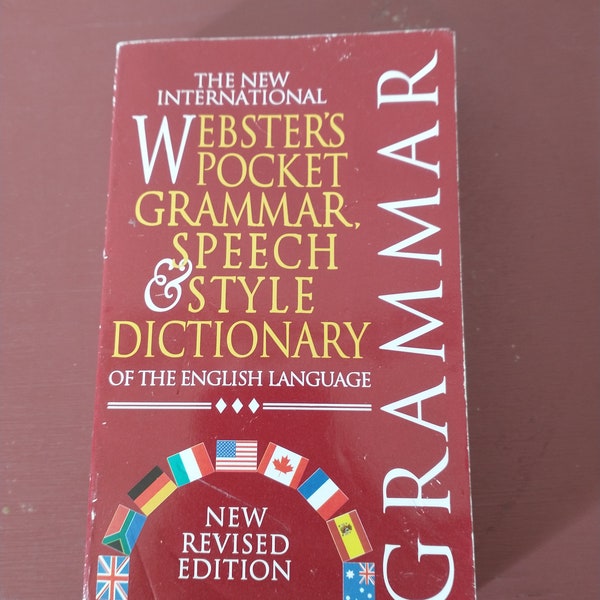 Webster's Pocket Grammar, Speech and Style Dictionary of the English Language (2000 New Revised Edition, Paperback)