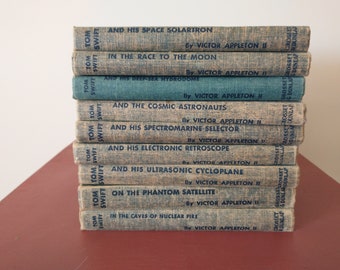 Tom Swift Jr. 1950's editions, blue tweed (CHOOSE ONE)