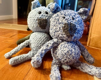 Crochet Wombat Plushie, Handmade Stuffed Animal