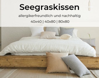 Seegras Kissen 40 x 80 cm, Dekokissen, Sofakissen