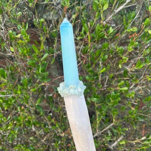 Elf Fairy wizard staff, mage staff, magic staff, Druid staff, dwarf staff, elf staff, fairy staff, cosplay staff, larp staff, shaman staff
