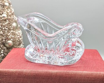 Small Vintage Crystal Sleigh