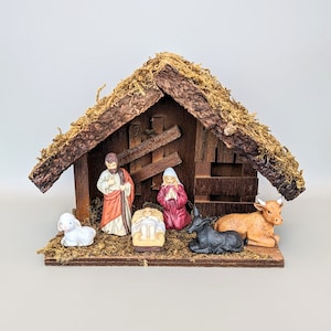 Mini Vintage Nativity Set