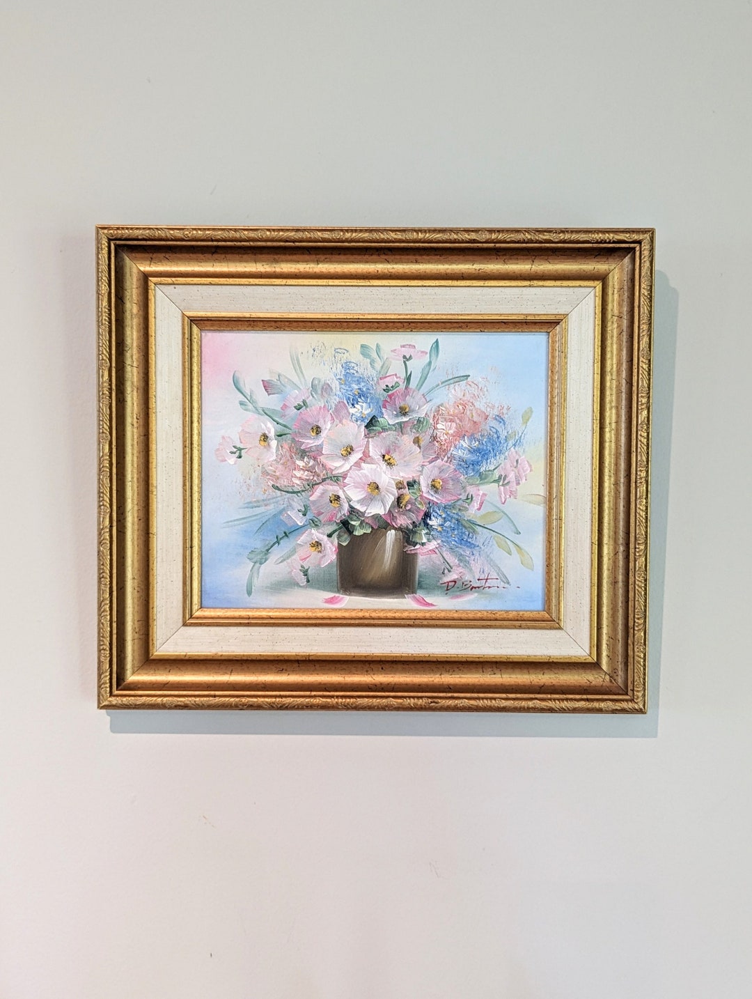 vintage-framed-flower-painting-etsy