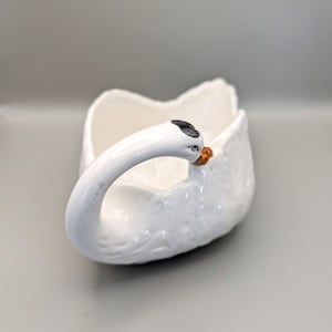 Vintage Ceramic Swan Planter