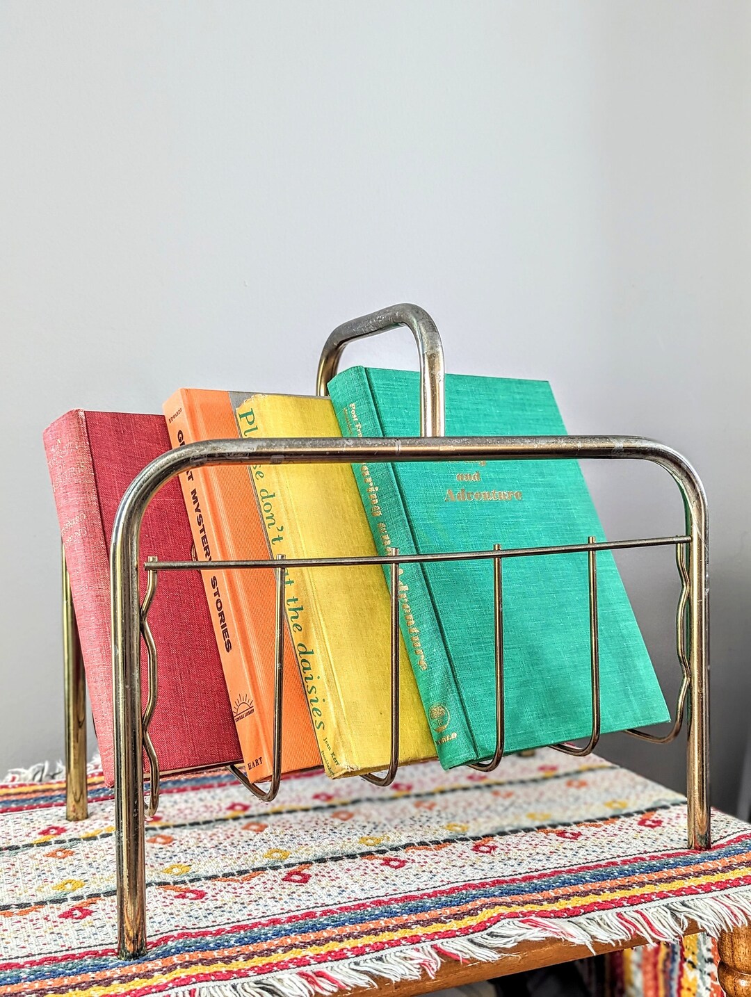 Cloths Rack Mcm Vintage Brass MCM Magazine Rack - Etsy