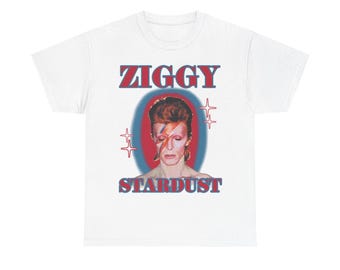 David Bowie Ziggy Stardust T-Shirt, 70s Retro Rocker Tee