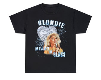 Blondie Heart of Glass Retro 70s Classic Rock Band Musical t shirt