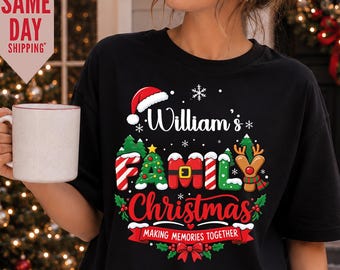 Family Christmas 2026 Making Memories Together Shirts, Family All Together Shirts, Custom Family Christmas Tshirt, Christmas Gifts, KIds Top