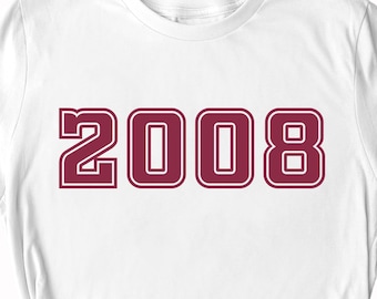 Koszulka z okazji 18. urodzin: prezent urodzinowy dla dziewcząt w 2008 roku, koszulka z okazji 18. urodzin, prezent na imprezę dla dziewcząt w stylu vintage, koszulka z okazji 18. urodzin, koszulka urodzinowa dla kobiet