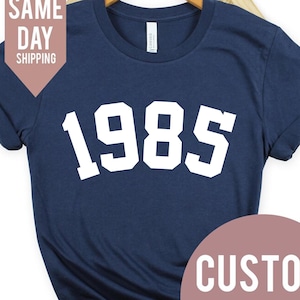 Damen 40.Geburtstag Shirt 2025, 40.Geburtstag Geschenke für Frauen, personalisiertes Geburtstagsgeschenk, Vintage Geburtstagsgeschenk Shirt, Mama Geburtstagsgeschenk
