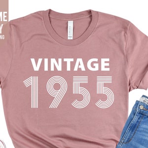 T-shirt 70e verjaardag, vintage verjaardagsshirt 2025, 70e verjaardag cadeaus voor vrouwen, vintage 1955 cadeau shirt, verjaardagscadeau voor moeder