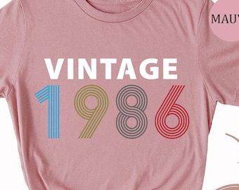 Vintage 1986 Birthday T-Shirt: 40th Birthday Gift, happy birthday shirt 2026, Happy Birthday shirt