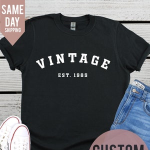 Vintage Est 1985, Vintage 1985 Birthday Tshirt UK, 40.Geburtstag Geschenk, Geburtstagsgeschenke für Sie und Ihn, 40