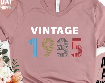 40th Birthday Tshirt, Vintage Birthday Shirt 2025, 40th Birthday Gifts for women, Vintage 1985 Birthday gift shirt, Birthday Gift for Mum