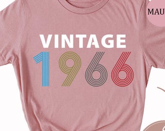 Camiseta de cumpleaños vintage de 1966: regalo de 60 cumpleaños, camiseta de feliz cumpleaños 2026, camiseta de mujer, camiseta de hombre