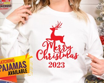 Christmas Jumper Day 2023, Womens Christmas Jumper, New Year Christmas Sweatshirt, Matching Christmas Sweater, New Year Gift for Family