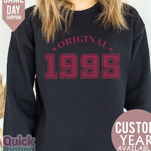 30 Geburtstag Vintage Sweatshirt, 30 Geburtstag Geschenk für Frauen, 1995 Geburtstag Pullover für Frauen Männer Mädchen Geburtstag Party Tops Hemden Pullover