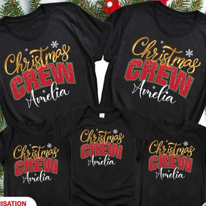 Christmas Crew Shirt, Christmas Party Shirt, Matching Family Christmas Shirts 2024, Custom Christmas Crew Tee, Christmas Crew Squad Shirt T