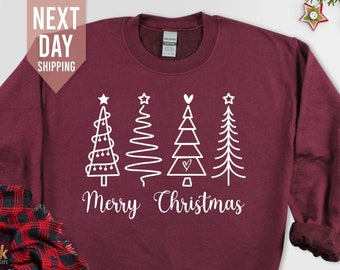 Merry Christmas Jumper, Holiday Sweatshirt, Womens Christmas Jumper,Festive Jumper, Kids Christmas Jumper, Merry Christmas Family Jumper