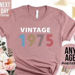1975 Geburtstag T-shirt, 50. Geburtstag Geschenke für Frauen, 50. Geburtstag T-shirt, Vintage 1975 Geburtstag Shirt, Geburtstagsgeschenk für Mama Opa