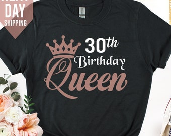 1996 Birthday Queen Tshirt UK, Ladies 30th Birthday Shirt, 30th Birthday Gifts for Women, Custom Birthday Gifts for her, Happy birthday top