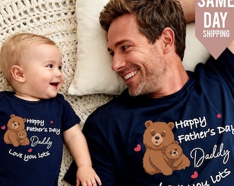 Our first Fathers day shirt, Fathers day Shirt, Daddy and baby bear shirt, Fathers day Family Tee, Personalised Mom Gift with Kids
