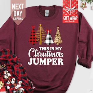 Sweat-shirt sapin de Noël amusant : pull unisexe pour les fêtes