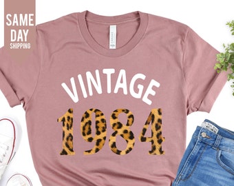 Women 40th Birthday Shirt 2024, wife friend 40th Birthday Gifts 1984 Vintage Birthday Shirt, Vintage Birthday gift shirt, Mum Birthday Gift