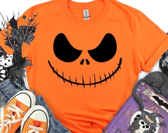 Halloween Family shirts, Halloween Shirt, Halloween Tshirt, Halloween Party T-Shirt, Pumpkin Face Family Shirt Halloween Birthday tshirt top