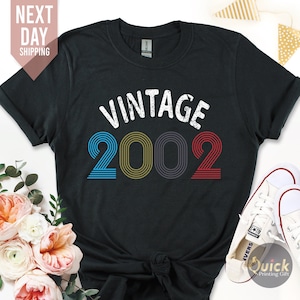 Camiseta feminina de 21 anos, presente de 21 anos para um amigo, camisa de festa de aniversário 2023, presentes de aniversário para ela