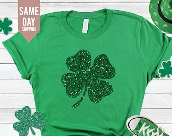 Shamrock Shirts, Patrick's Day, Irish Tshirt, Women st Patricks shirt, st patricks day shirt, women st Patrick Shirt,Four Leaf Clover Tshirt