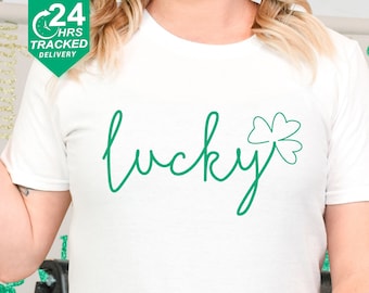 Lucky Shamrock T-Shirt: St Patricks Day Irish Shirt